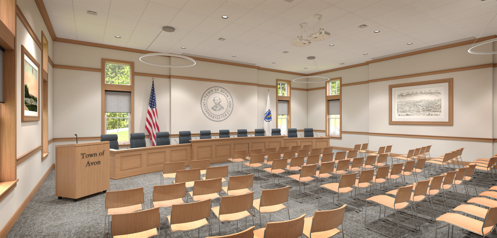 Avon Municipal Complex Council Meeting Room